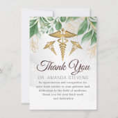 植物医エレガント師 |ナースサンキューカード サンキューカード (正面)