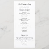 植物単図リース白黒プログラムカード メニュー (裏面)