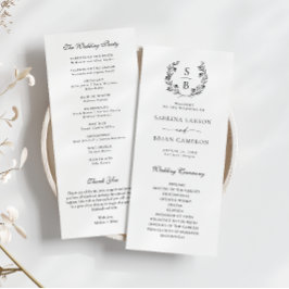 植物単図リース白黒プログラムカード メニュー