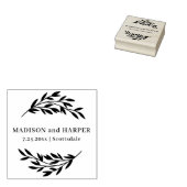 植物名結婚称及び年月日 ラバースタンプ (押印)