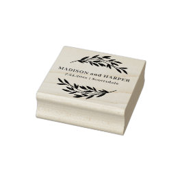 植物名結婚称及び年月日 ラバースタンプ