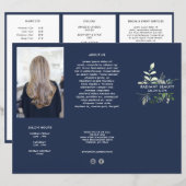 植物商モダン業三折パンフレット (正面/裏面)