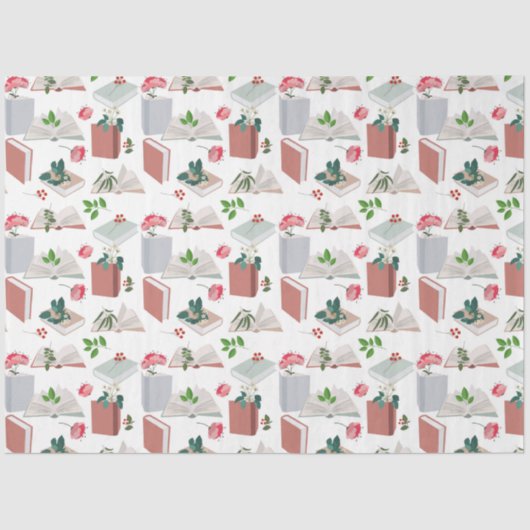 植物図書読館の模様 薄葉紙 (正面)