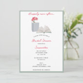 植物図書読館ブライダルシャワー 招待状 (スタンド正面)