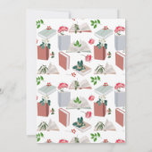 植物図書読館ブライダルシャワー 招待状 (裏面)