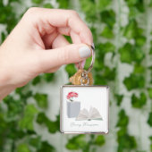 植物図書読館名前をカスタムする キーホルダー (手)