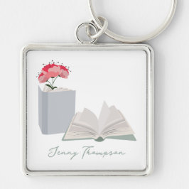 植物図書読館名前をカスタムする キーホルダー