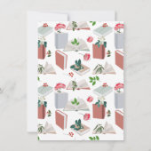 植物図書読館名前をカスタムする ノートカード (裏面)