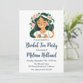 植物園でのお茶会　ブライダルシャワー 招待状 (スタンド正面)