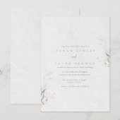 植物園での結婚式 招待状 (正面/裏面)