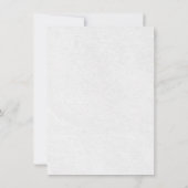 植物園での結婚式 招待状 (裏面)