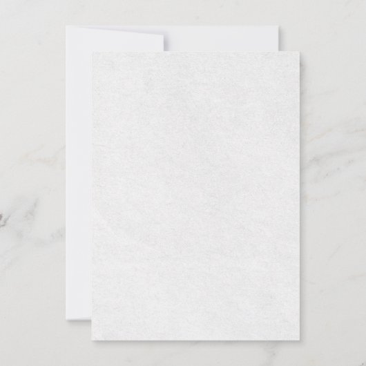 植物園での結婚式 招待状 (裏面)