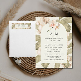 植物園での結婚式　返信住所 ラベル