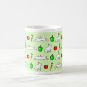 植物園のウサギ コーヒーマグカップ (中央)