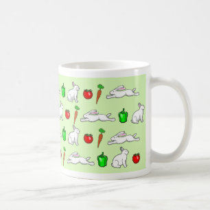 植物園のウサギ コーヒーマグカップ