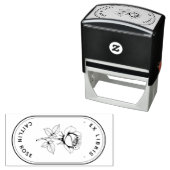 植物園のバラ Ex Libris セルフインキングブックスタンプ セルフインキングスタンプ (インサイチュ)