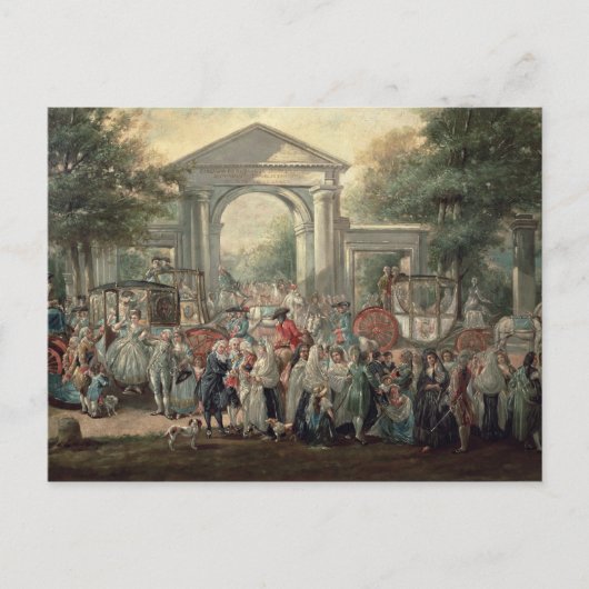 植物園のフィエスタ, 1775 ポストカード (正面)