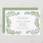 植物園のフローラ結婚セーブザデート セーブザデート (正面/裏面)