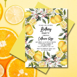 植物園のレモンガーデン サマー バースデーパーティー 招待状
