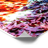 植物園の公園のベンチ ポスター (角)