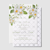 植物園の国 ワイルドフラワーの春のデイジー ウェディング ベラム紙招待状 (オフセット (招待状))