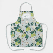 植物園の梨と蜂フローラ エプロン (正面)