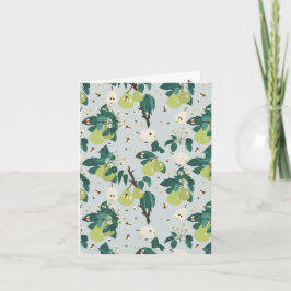 植物園の梨と蜂フローラ カード