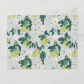 植物園の梨と蜂フローラ シーズンポストカード (正面)