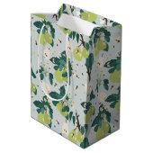 植物園の梨と蜂フローラ ミディアムペーパーバッグ (裏面アングル)