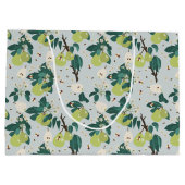 植物園の梨と蜂フローラ ラージペーパーバッグ (裏面)