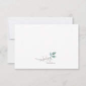 植物園の楕円形 追悼 感謝カード 招待状 (裏面)