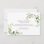 植物園の結婚式 Save The Date 招待状 | (正面)