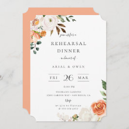 植物園の花のリハーサルディナー 招待状