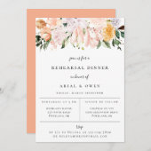 植物園の花の彩るリハーサルディナー 案内状 (正面/裏面)
