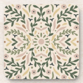 植物園の花 コースター (正面)