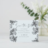 植物園の葉　予算　結婚式 ポストカード (スタンド正面)