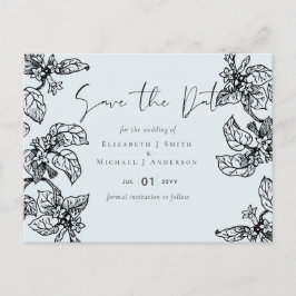 植物園の葉　予算　結婚式 ポストカード