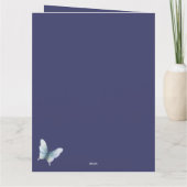 植物園の青い花を想って カード (裏面)