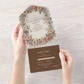 植物園アールヌーボーウェディング オールインワン招待状 (貼ってはがせる)