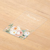 植物園エレガントフローラ結婚ズ アクリル招待状 (レイダウン)
