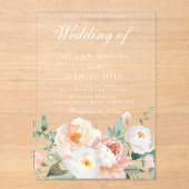 植物園エレガントフローラ結婚ズ アクリル招待状 (正面)