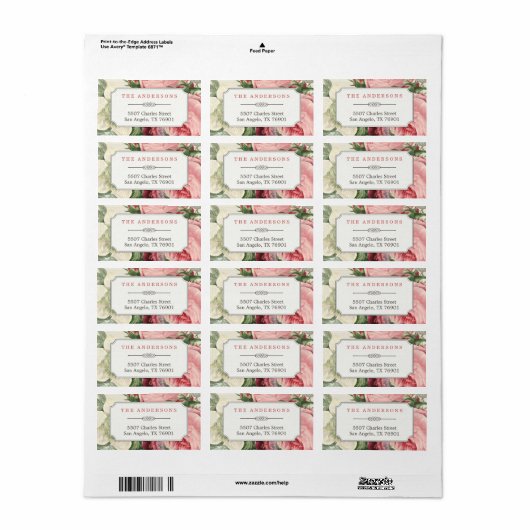 植物園エレガント花ヴィンテージ教室 ラベル (フルシート)