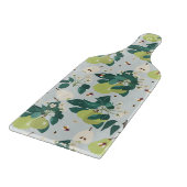 植物園キッチンの梨とハチフローラ カッティングボード (角)