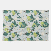 植物園キッチンの梨とハチフローラ キッチンタオル (横)