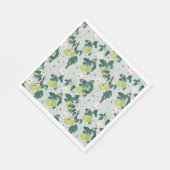 植物園キッチンの梨とハチフローラ スタンダードランチョンナプキン (角)