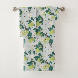 植物園キッチンの梨とハチフローラ バスタオルセット
