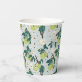 植物園キッチンの梨とハチフローラ 紙コップ (裏面)