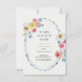 植物園トロピカルグリーン引っ越し祝いパーティーパーティー 招待状 (正面)