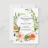 植物園トロピカルグリーン引っ越し祝いパーティーパーティー 招待状 (正面)