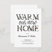 植物園トロピカルグリーン引っ越し祝いパーティーパーティー 招待状 (正面/裏面)